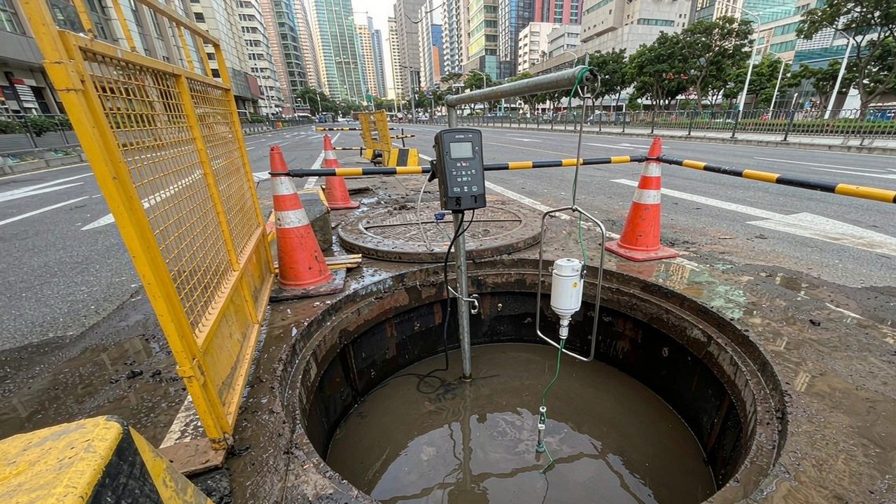 重庆某城区地下管网液位流量监测配套